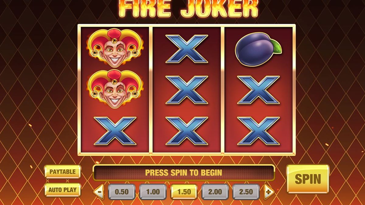 Fire Joker asosiy ekrani
