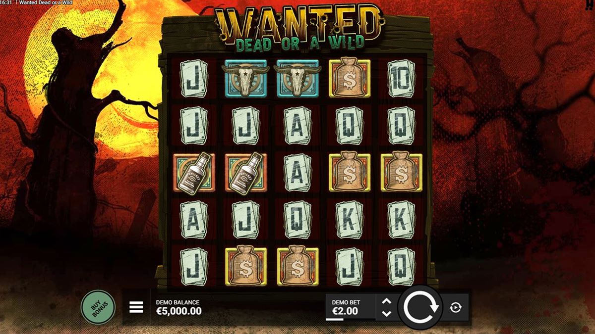 Wanted Dead or a Wild asosiy o‘yin ekrani 1