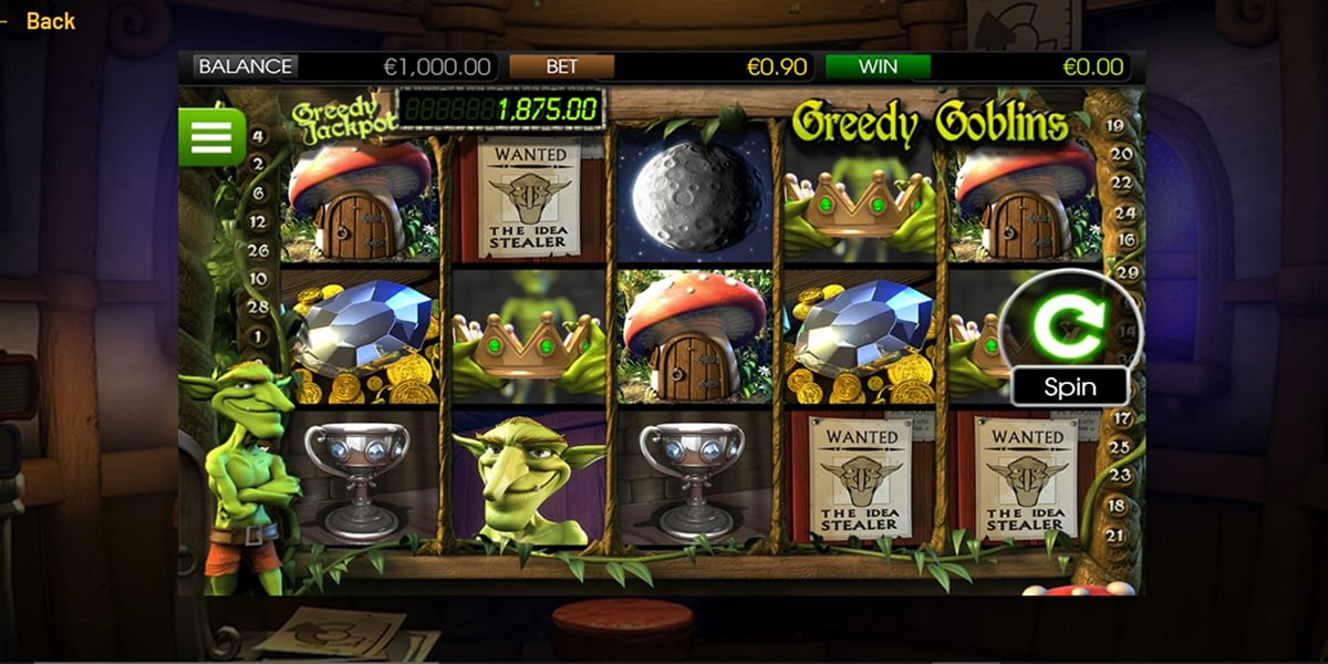 Greedy Goblins asosiy ekrani